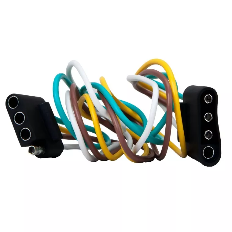 Connecteur de câblage de remorque à extension plate à 4 voies