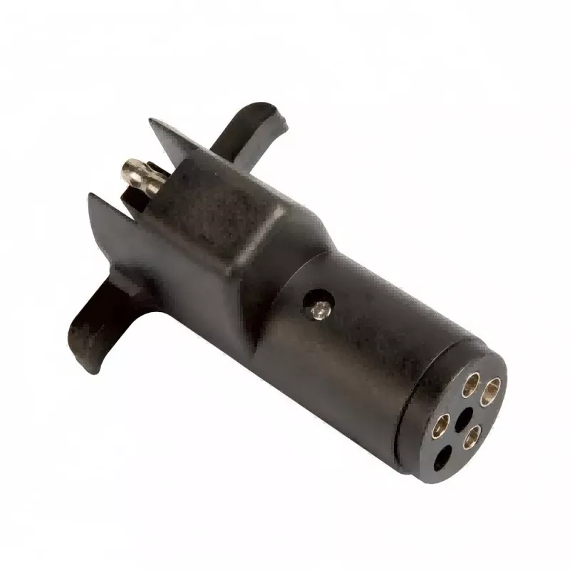 Adaptateur de câblage de remorque plat rond à 6 pôles à 4 voies
