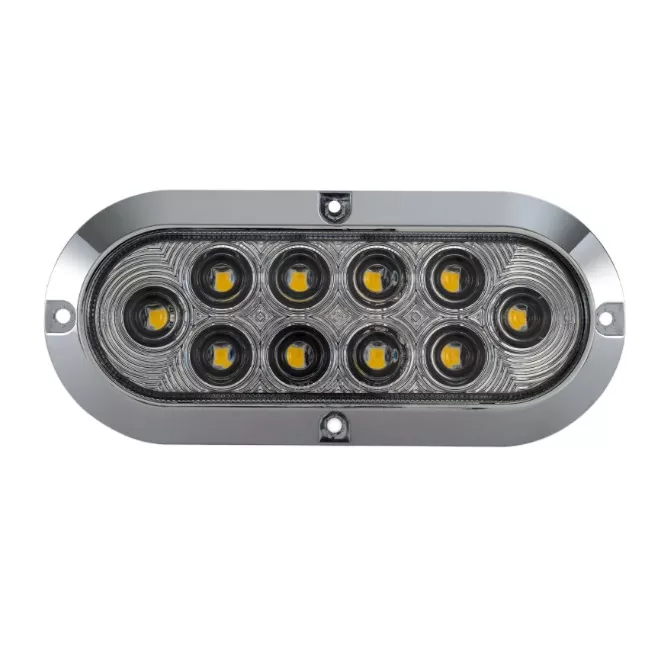 Lumière de remorque blanche ovale de 6 pouces